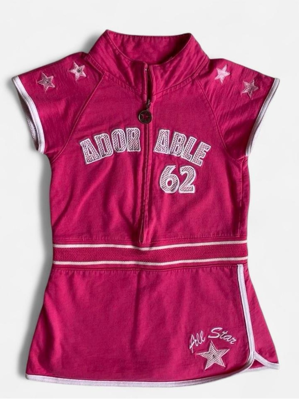 Y2K girls pink adorable all star sporty dress